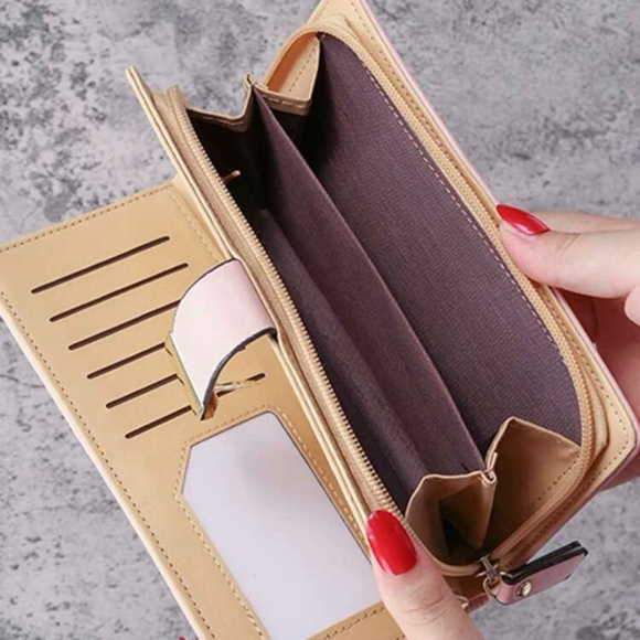 Metal decor leaf wallet - Picture 8 of 9